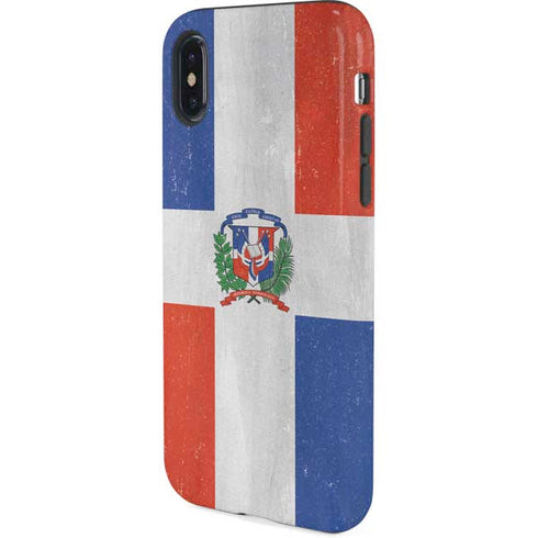 Dominican Republic Flag Distressed iPhone X Pro Case